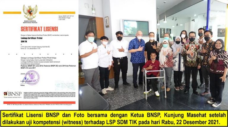 License Resmi BNSP, LSP SDM TIK Siap Operasi 2022