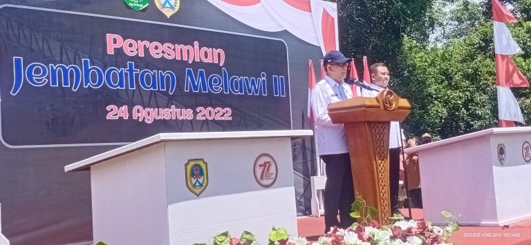 Gubernur Kalbar Resmikan Jembatan Melawi 2