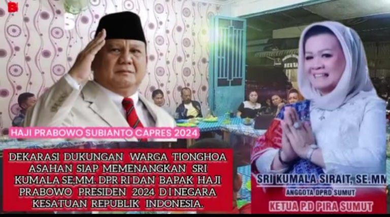 Warga Tionghoa Kisaran Dukung Sri Kumala Sirait,