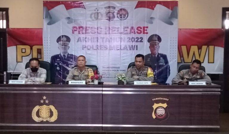 Kasus Kejahatan Di Melawi Turun 9,5 Persen