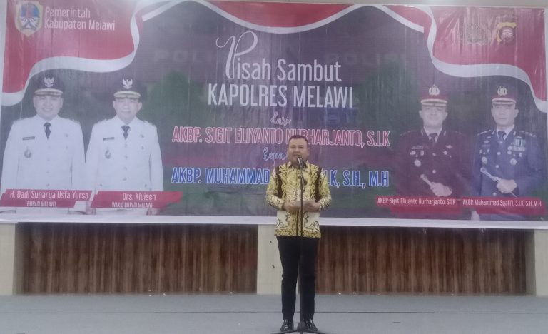 Bupati Melawi Menggelar Acara Pisah-Sambut Kapolres Melawi