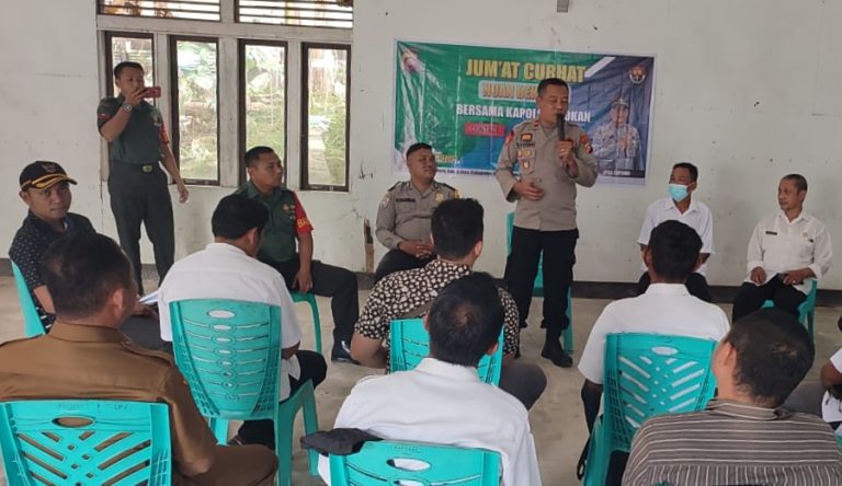 Jumat Curhat, Polsek Sokan Terima 2 Masukan Langsung Dari Camat Dan Para Kades