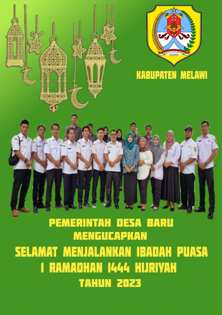 Pemerintah Desa Baru Mengucapkan Selamat Menjalankan Ibadah Puasa 1 Ramadhan 1444 H