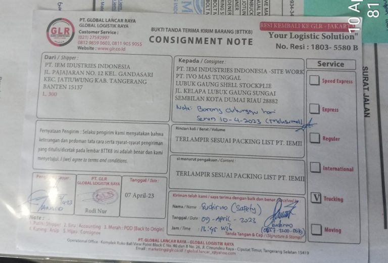 PT. GLR Tunda Pembayaran Telantarkan Pengemudi.