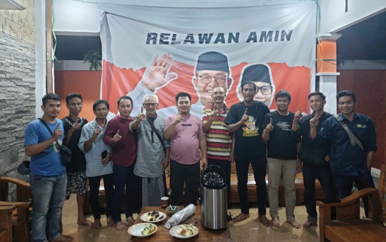 Tim Relawan AMIN Melawi Menggelar Rapat Kerja Pemenangan Pilpres 2024