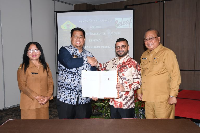 Tingkatkan Produksi Pertanian, Bupati Samosir Teken MoU dengan PT. Beleaf Kebun Indonesia