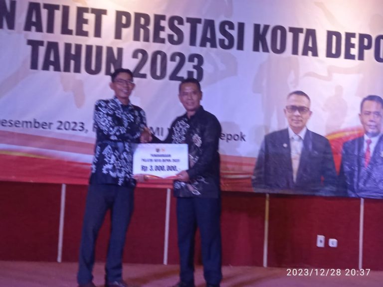 Atlit Berprestasi Popnas 2023 Dapat Penghargaan Dari KONI Kota Depok