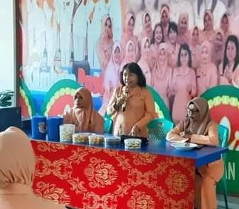Pertemuan Perdana Tahun 2024, Dharma Wanita Persatuan Lapas Kelas IIB Padangsidimpuan Kanwil Kemenkumham Sumit Berlangsung Ceria.
