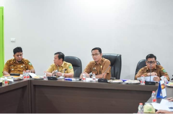 Sekretaris Daerah Padangsidimpuan Ikuti Rapat Evaluasi Capaian MCP KPK Tahun 2023.