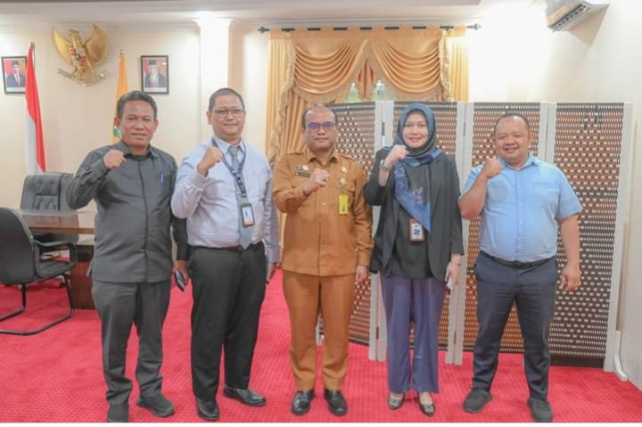 Walikota Padangsidimpuan Terima Audiensi dari Kepala Cabang Bank Sumut Padangsidimpuan Yang Baru.
