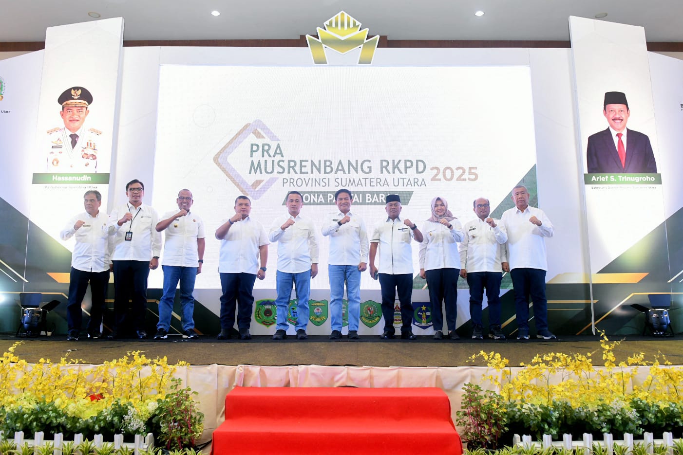 Bupati Tapsel Hadiri Pra Musrenbang RKPD Sumut 2025 di Sapadia Hotel,Gunung Tua.Palas.