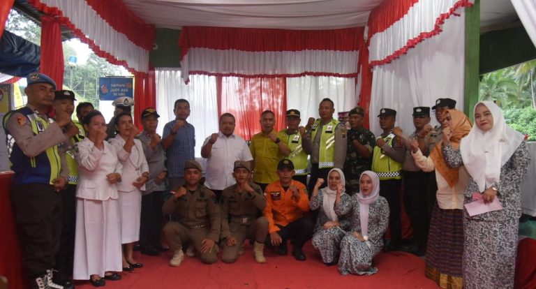 Tinjau Pos PAM Lebaran,Bupati Tapsel Harap Personil Berikan Pengamanan Humanis.