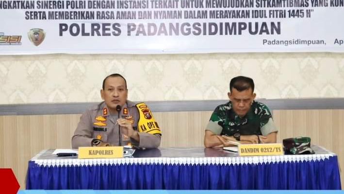 Kapolres,AKBP.Dudung Setyawan,Pimpin Rakor Lintas Sektoral Operasi Ketupat Toba 2024