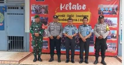 Perkuat Pengamanan Idul Fitri 1445 H.Lapas Kls II B.Padangsidimpuan Di Bantu TNI Polri.