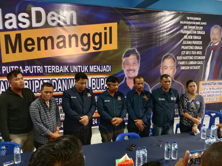 Bupati Samosir Silaturahmi Ke DPD Partai Nasdem Samosir