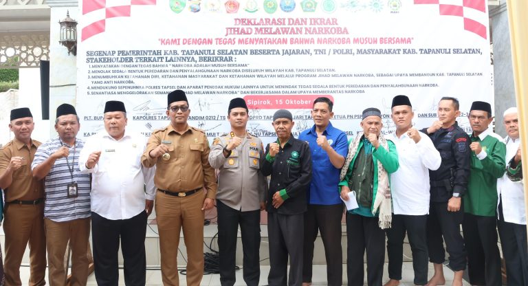 Plt. Bupati Tapsel Sambut Baik Jihad Melawan Narkoba