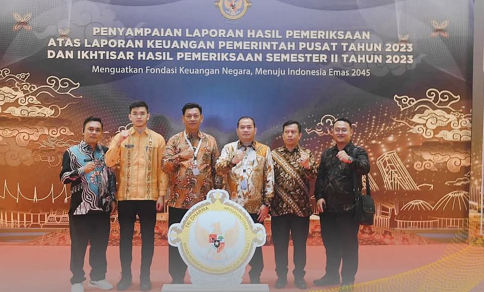 Pj. Walikota Timur Hadiri Penyampaian Laporan Hasil Pemeriksaan Atas Laporan Pemerintah Pusat 2023.