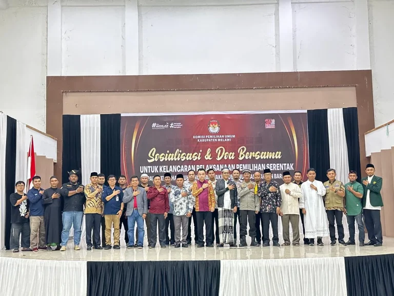 KPU Melawi Gelar Sosialisasi Dan Doa Bersama Jelang Pilkada 2024