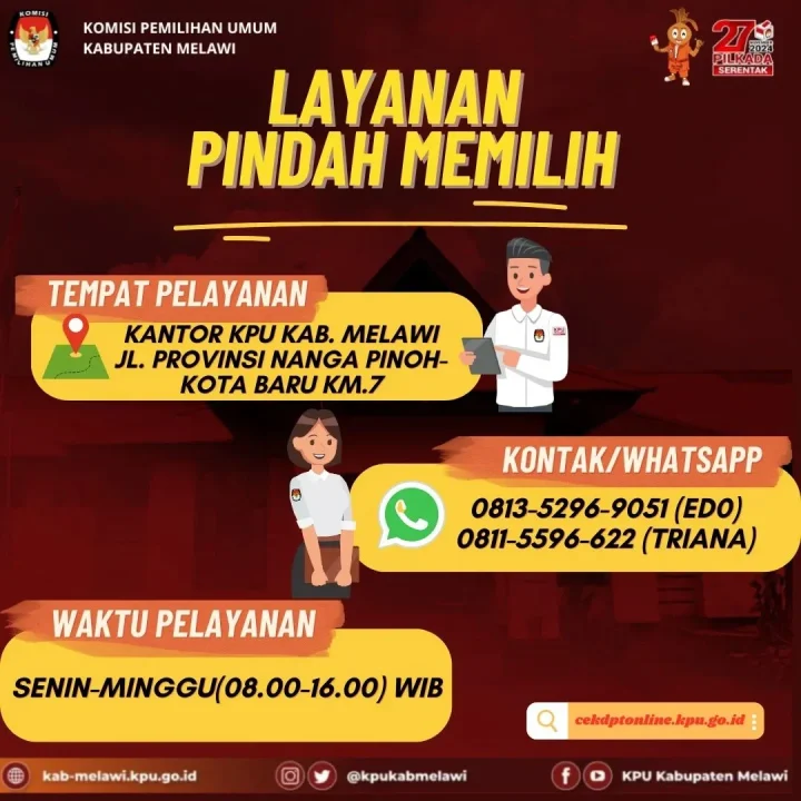 KPU Melawi Resmi Buka Helpdesk Dan Layanan Pindah Memilih Di Pilkada 2024