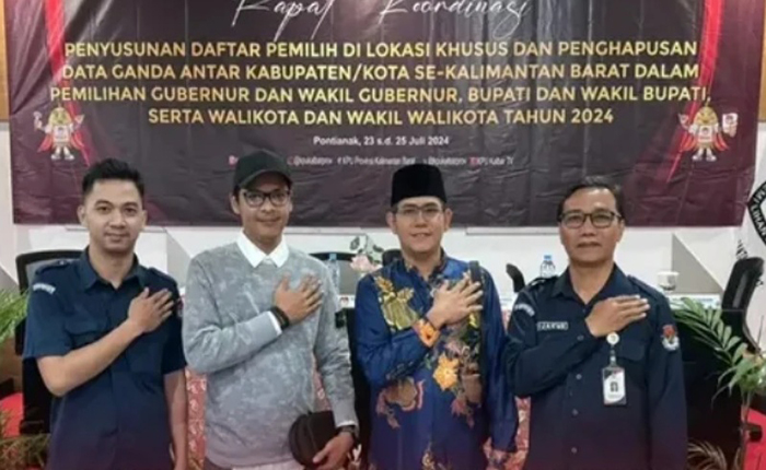 KPU Melawi Ikuti Rakor Persiapan Penyusunan Daftar Pemilih Di Lokasi Khusus Dan Penghapusan Data Ganda