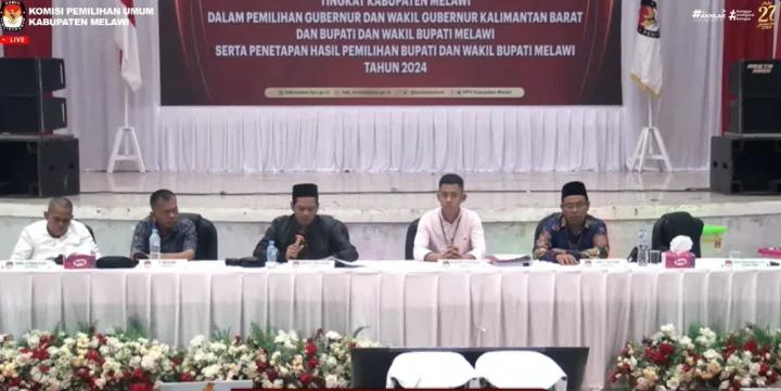 KPU Melawi Resmi Tetapkan Hasil Pemilihan Bupati Dan Wakil Bupati Tahun 2024