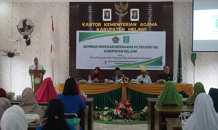 PC Fatayat NU Kabupaten Melawi Gelar Seminar Moderasi Beragama