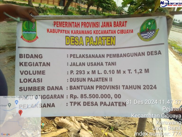 Pembangunan JUt Realisasi Banprov 2024 Dusun II Desa Pajaten Cibuaya Warga Minta Di Bongkar Kembali Karena Pengerjaannya Diduga Amburadul..