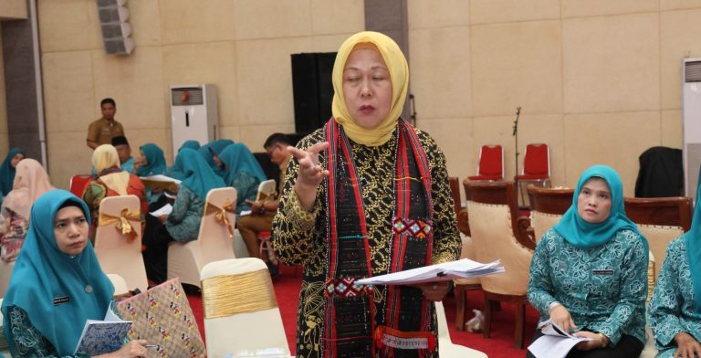 Ketua TP PKK Tapsel Sambut Tim Supervisi Provsu, Dorong Penguatan Peran Keluarga