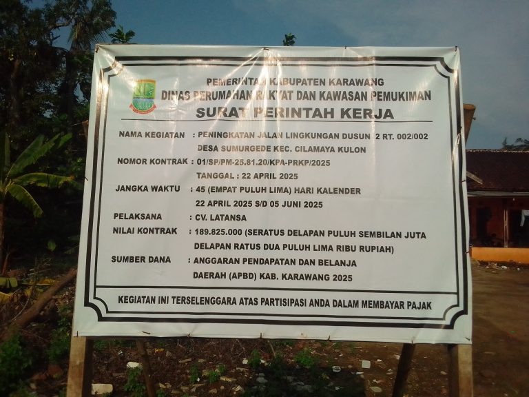 Diduga Pengecoran Di Wilayah Desa Sumurgede Ada Kongkalikong.