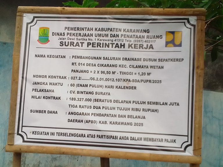 Tanpa Mengedepankan Mutu Pekerjaan, Diduga CV Bintang Suraya Kerjakan Turap Asal Jadi Disulap Jadi Licir..