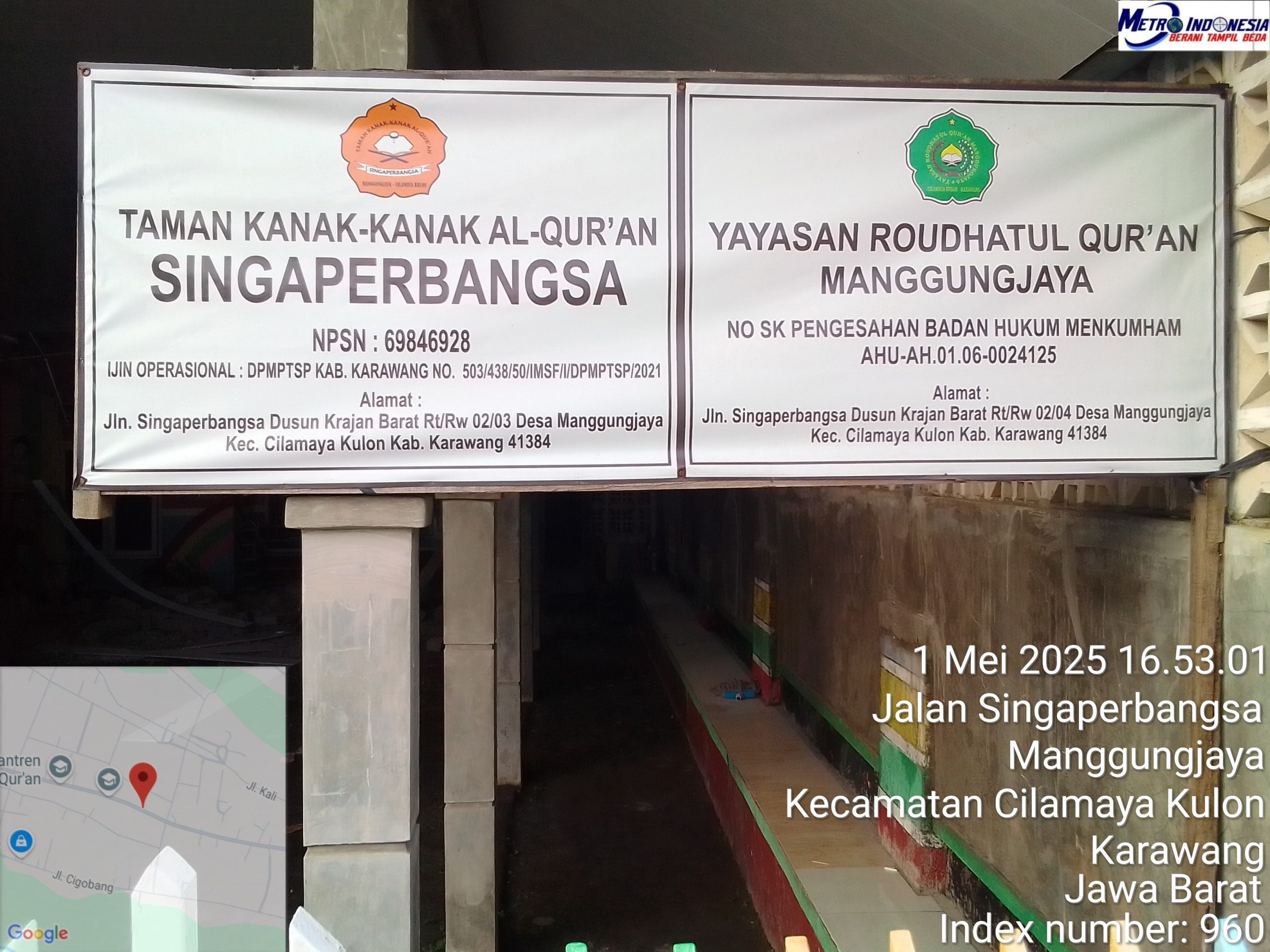 Tanda Bahaya di Tengah Kerentanan Dugaan Korupsi Pembangunan Pendidikan Taman Kanak-Kanak Al,Quran Singaperbangsa Roboh . Tanda Bahaya di Tengah Kerentanan Dugaan Korupsi Pembangunan Pendidikan Taman Kanak-Kanak Al,Quran Singaperbangsa Roboh .