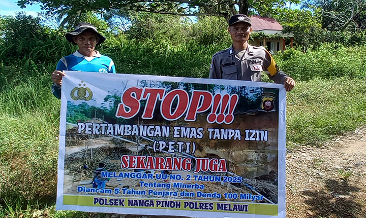 Polsek Nanga Pinoh Imbau STOP PETI