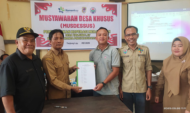 Desa Tanjung Lay Gelar Musdessus Pembentukan Kopdes Merah Putih