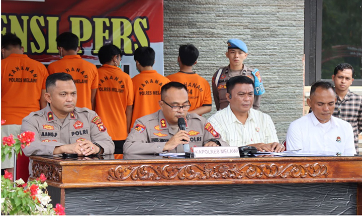 Polres Melawi Berhasil Ungkap 18 Kasus Tindak Pidana