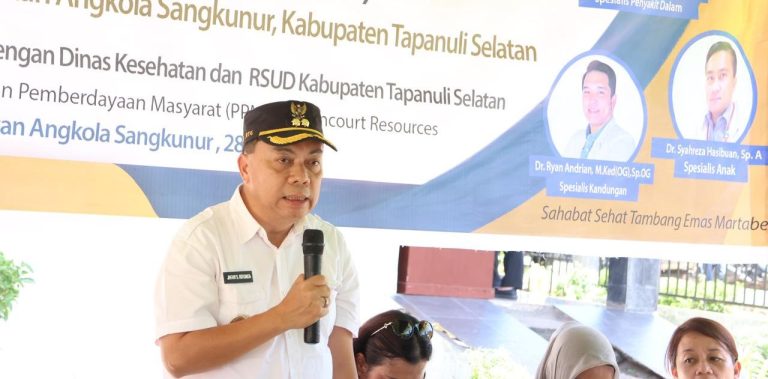 Wakil Bupati Tapsel Buka Program Pengobatan Gratis di Angkola Sangkunur