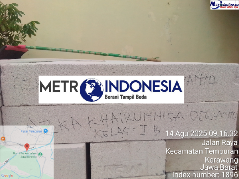 Diduga Siswa Sekolah SDN Tempuran 1, Per Siswa Di Pungut Bata Hebel 2 Buah Untuk Bangun Pagar Sekolah.