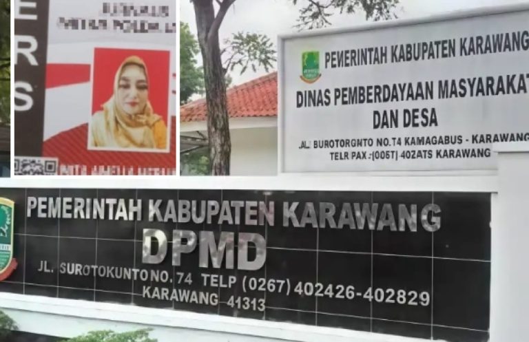 Diduga Oknum Kades Tanjung Rangkap Profesi Wartawan Pihak Dinas ( DPMD ) Karawang Geram.