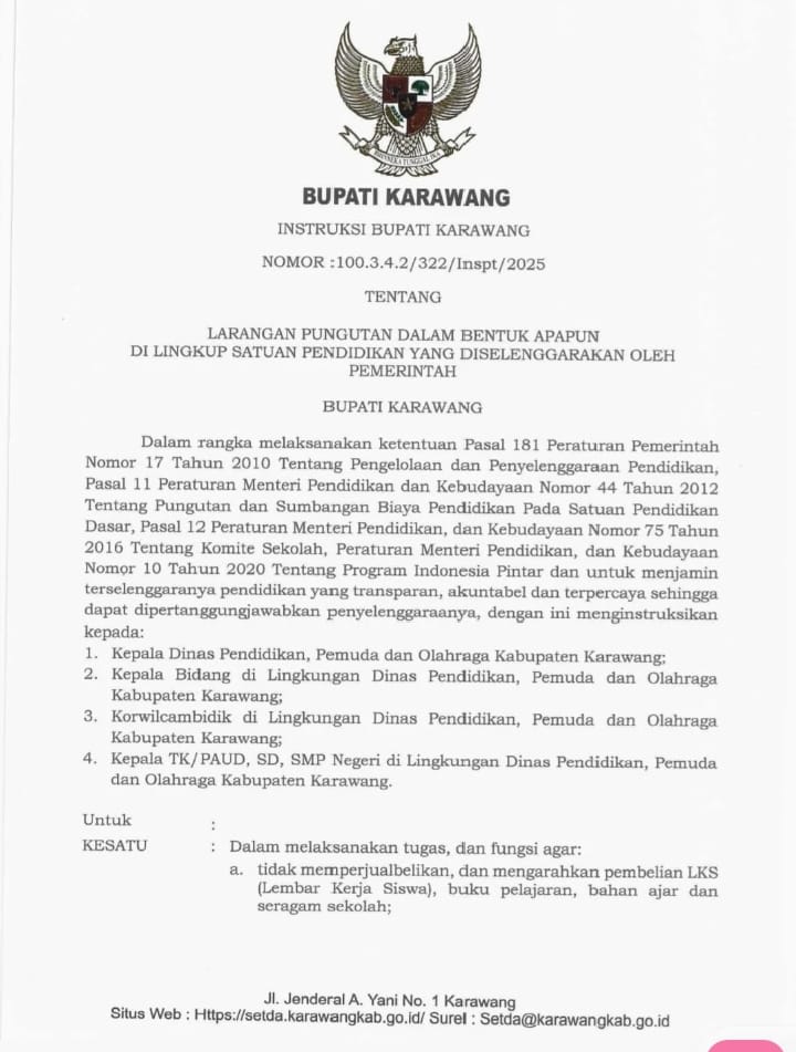 Gara – Gara Oknum Guru SMPN 2 Ciwet Jual Baju Seragam Disekolah, Pihak Disdik Karawang Gerah, Biro Hukum Media Nyaris Lanjut Lapor Ke-Bupati.