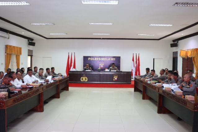 Kapolres Melawi Pimpin Gelar Opsnal Tingkatkan Pelayanan