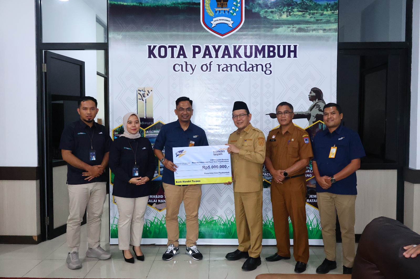 Pemko Payakumbuh Terima Bantuan CSR Bank Mandiri