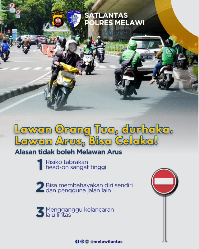 Satgas Ops Zebra Kapuas Polres Melawi Imbau Masyarakat Jangan Lawan Arus