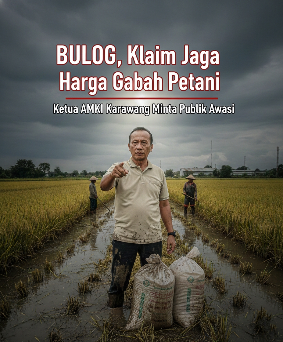 AMKI Karawang Soroti Penyerapan Gabah, Bulog Terdengar Positif Perlu Pembuktian.