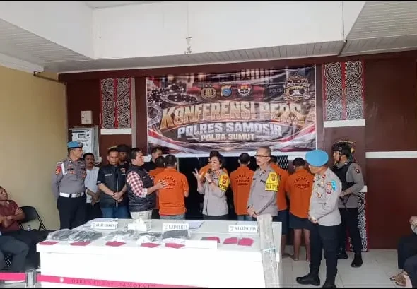 Polres Samosir Ungkap Pencurian Kerbau, 6 Pelaku Ditangkap