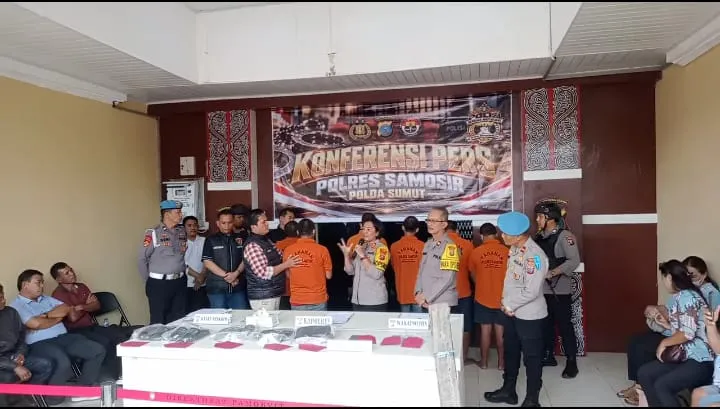 Polres Samosir Ungkap Pencurian Kerbau, 6 Pelaku Ditangkap