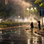 Demo Sumpah Pemuda Memanas, Gas Air Mata hingga Meriam Air