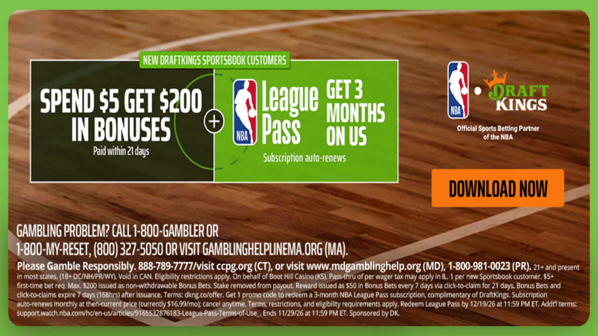 DraftKings: Bonus Taruhan $200 dan NBA League Pass Gratis