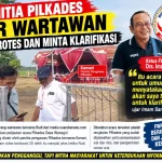 Wartawan Diusir Panitia Pilkades Wonogiri, FWP Protes