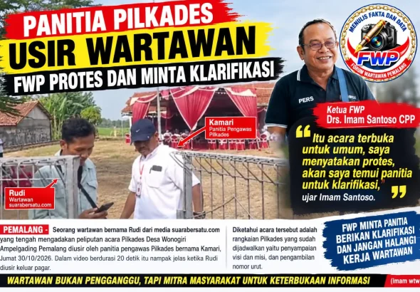 Wartawan Diusir Panitia Pilkades Wonogiri, FWP Protes