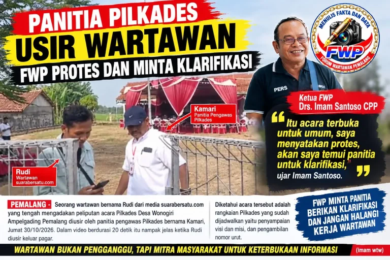 Wartawan Diusir Panitia Pilkades Wonogiri, FWP Protes