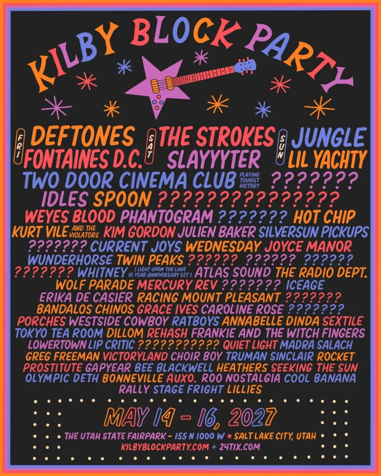 Kilby Block Party 2027 Umumkan Lineup Deftones the Strokes